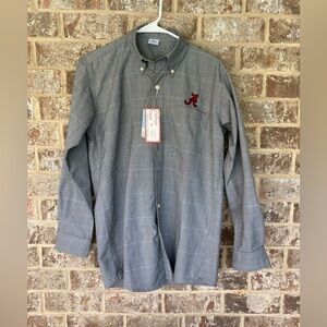 Shirt Alabama Crimson Tide Plaid Button Down Front Sz S NWT Official Collegiate